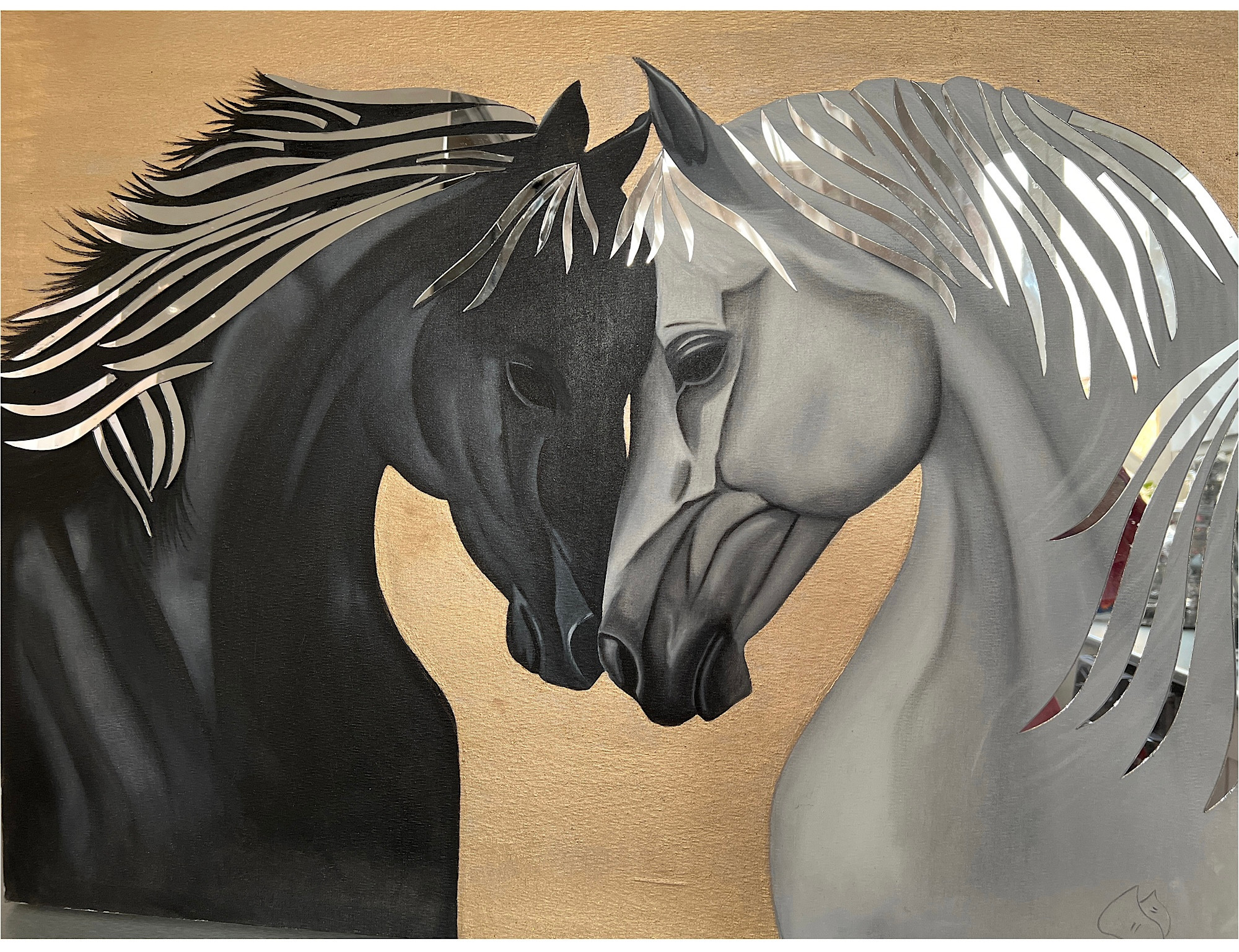 تابلو هنردست اورجینال دکوراتیو مدرن